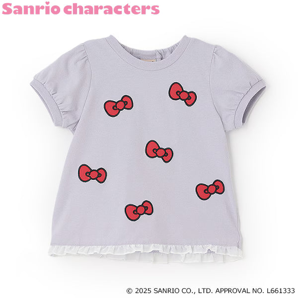 Japanese children's clothing pe#main x Sanrio Sun-burned series printed top 80-130cm girls summer TOPS