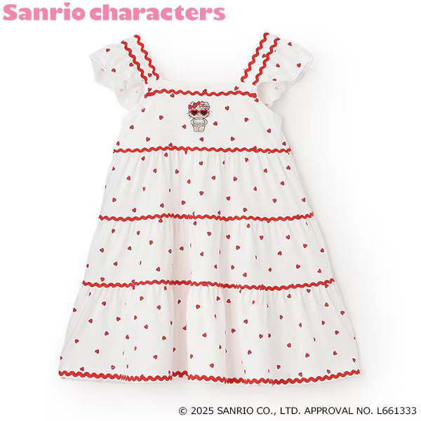 Japanese children's clothing pe#main x Sanrio Japanese-style suspender dress 80-130cm girls' summer dresses