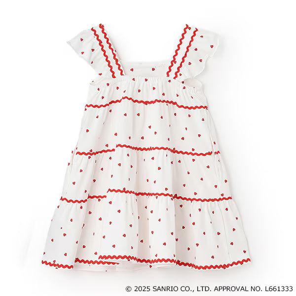 Japanese children's clothing pe#main x Sanrio Japanese-style suspender dress 80-130cm girls' summer dresses