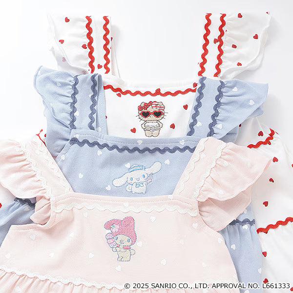 Japanese children's clothing pe#main x Sanrio Japanese-style suspender dress 80-130cm girls' summer dresses