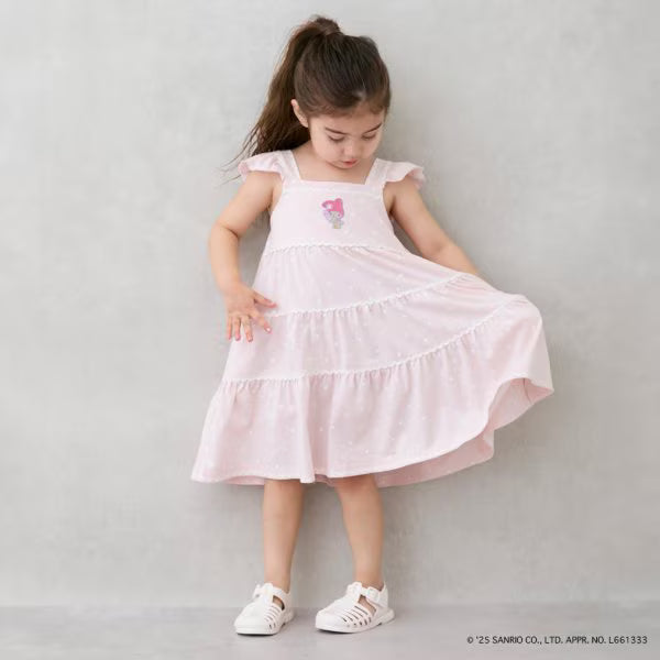 Japanese children's clothing pe#main x Sanrio Japanese-style suspender dress 80-130cm girls' summer dresses