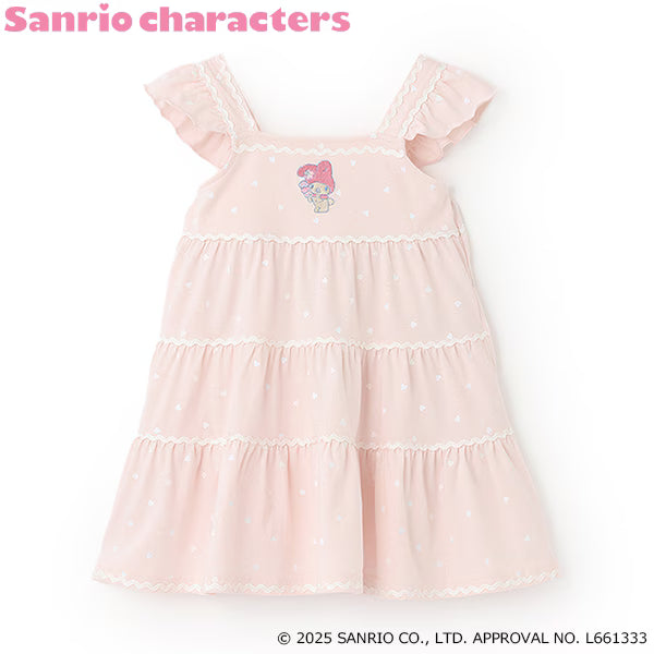 Japanese children's clothing pe#main x Sanrio Japanese-style suspender dress 80-130cm girls' summer dresses