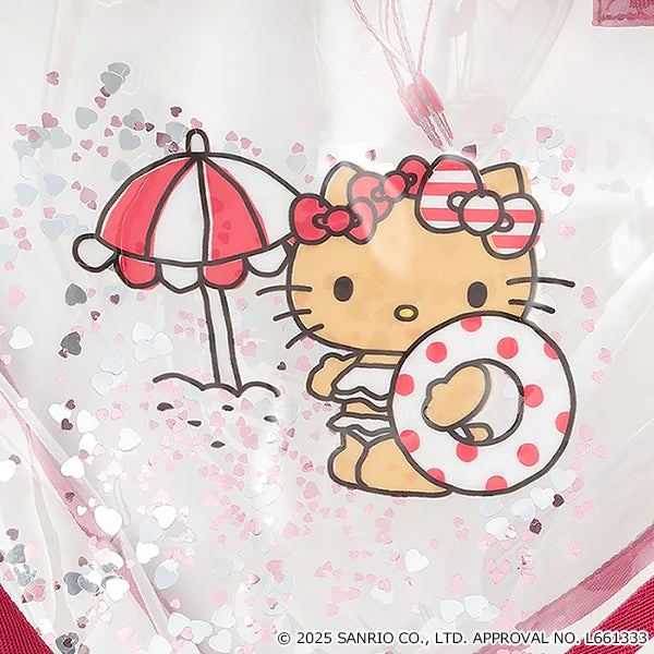Direct from Japan pe#main x Sanrio Sunburn Series Shiny Heart Shaped Transparent Bag Series Other Brands