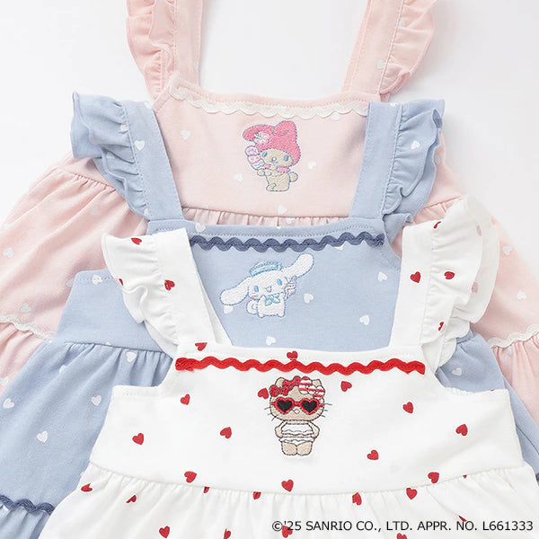 Japanese children's clothing pe#main x Sanrio Japan-style series suspender jumpsuit 70-80cm girls' newborn baby summer jumpsuit