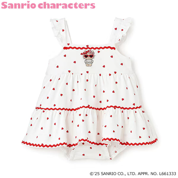 Japanese children's clothing pe#main x Sanrio Japan-style series suspender jumpsuit 70-80cm girls' newborn baby summer jumpsuit