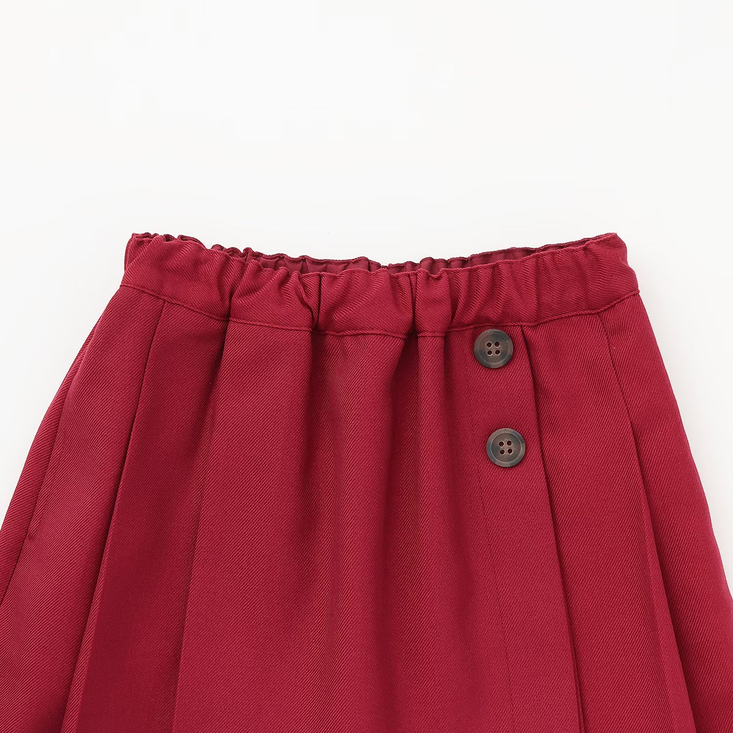 日本童裝 pe#main 百摺短裙 80-130cm 親子裝 女童款 秋季 SKIRTS 聖誕紅/新年紅