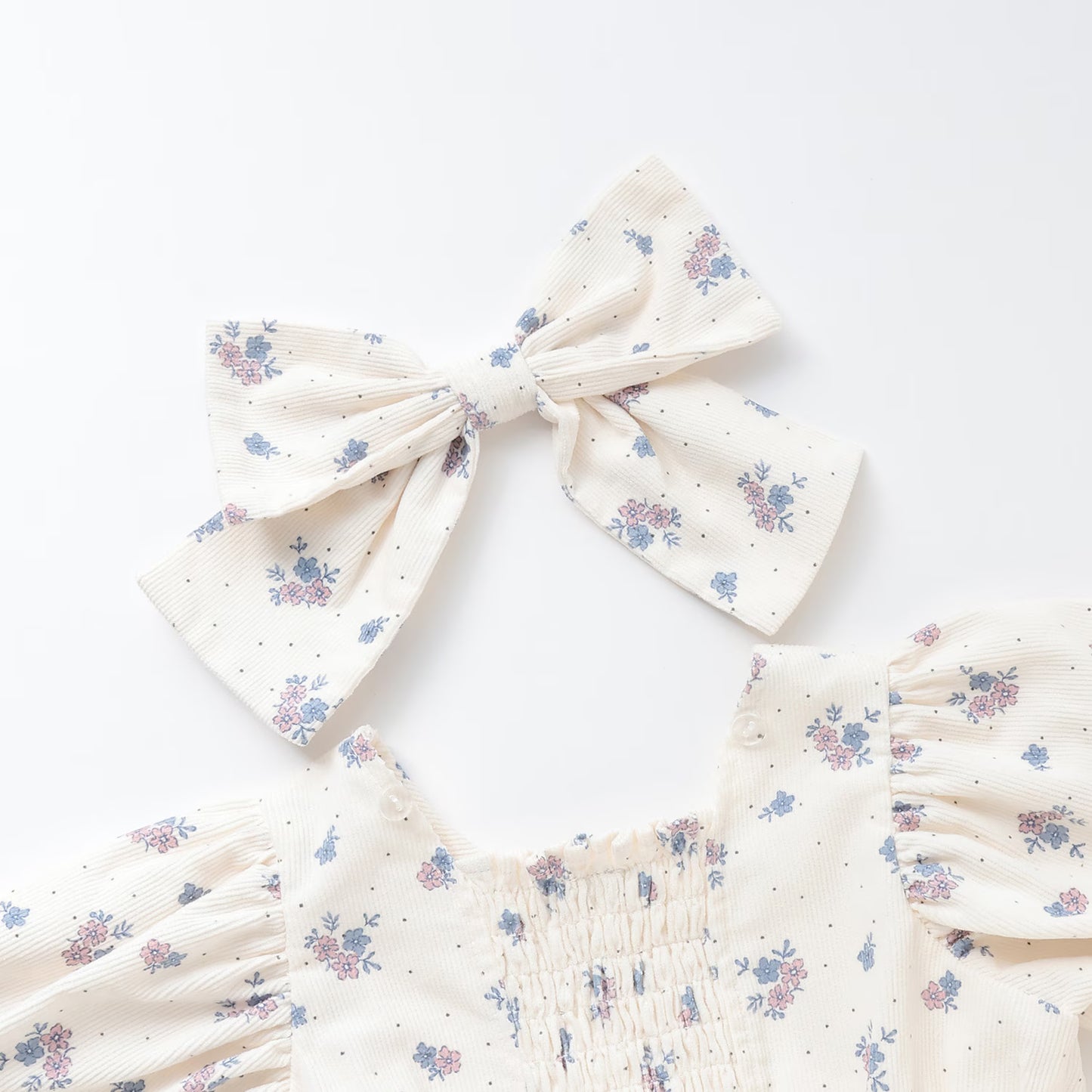 日本童裝 pe#main 泡泡袖連身裙 80-130cm 親子裝 女童款 秋季 DRESSES