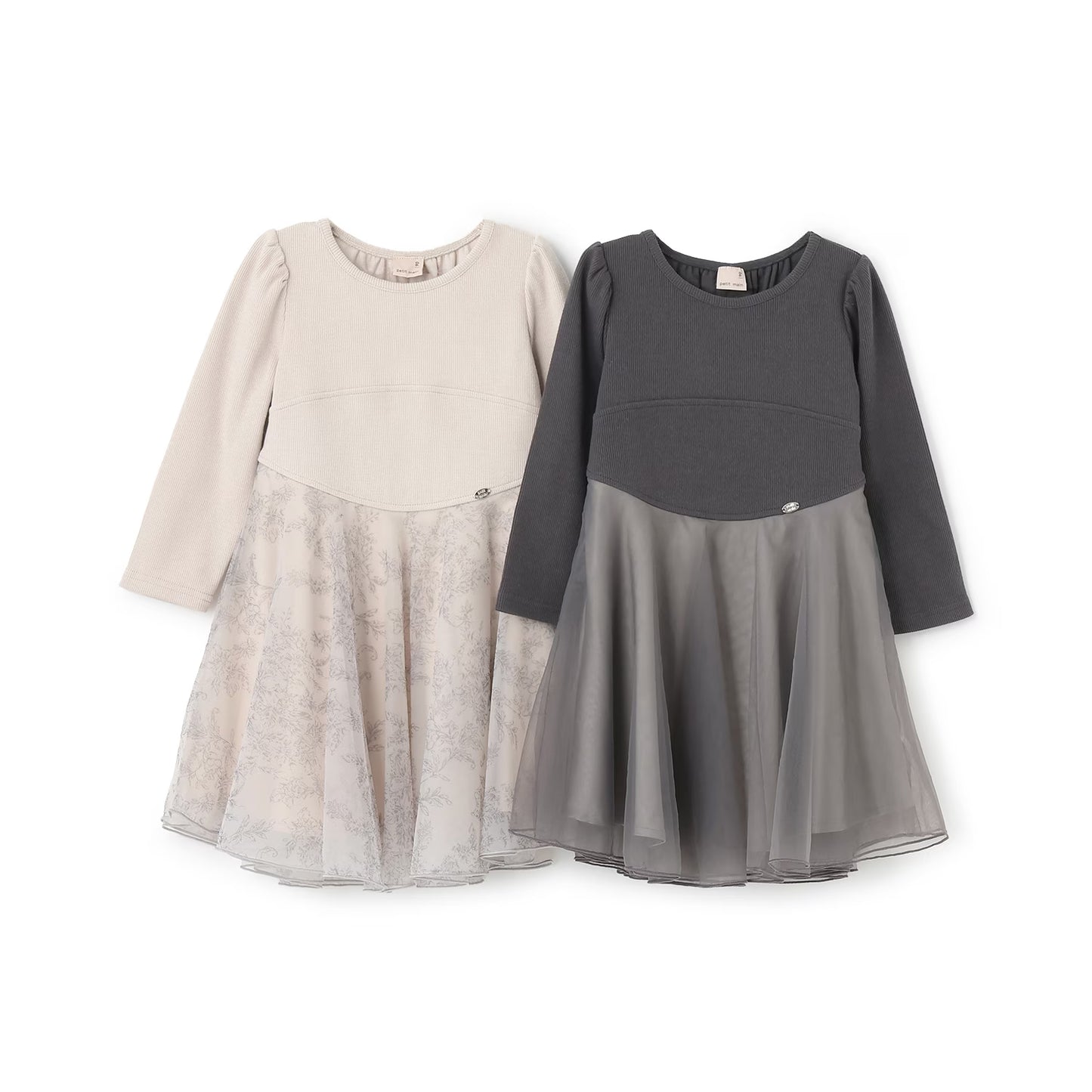 日本童裝 pe#main 薄紗連身裙 80-130cm 親子裝 女童款 秋季 DRESSES