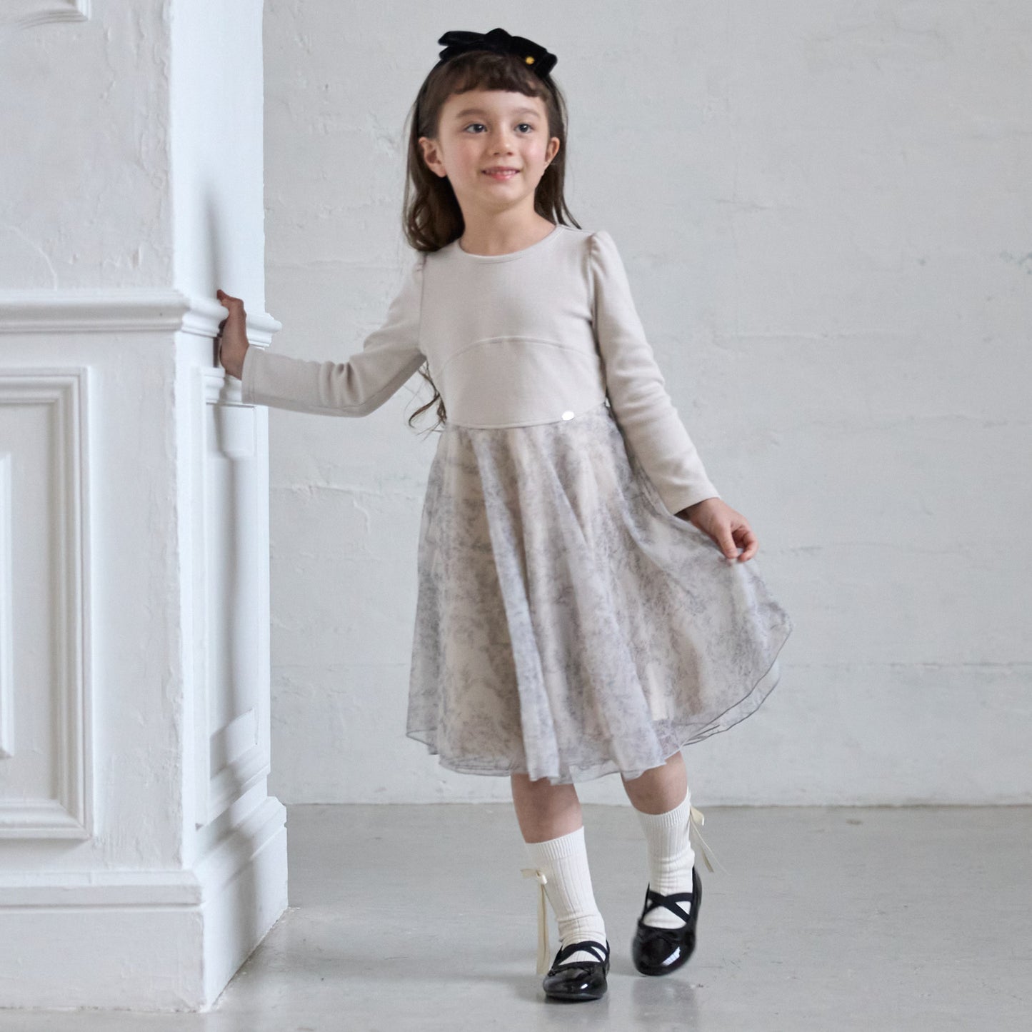 日本童裝 pe#main 薄紗連身裙 80-130cm 親子裝 女童款 秋季 DRESSES