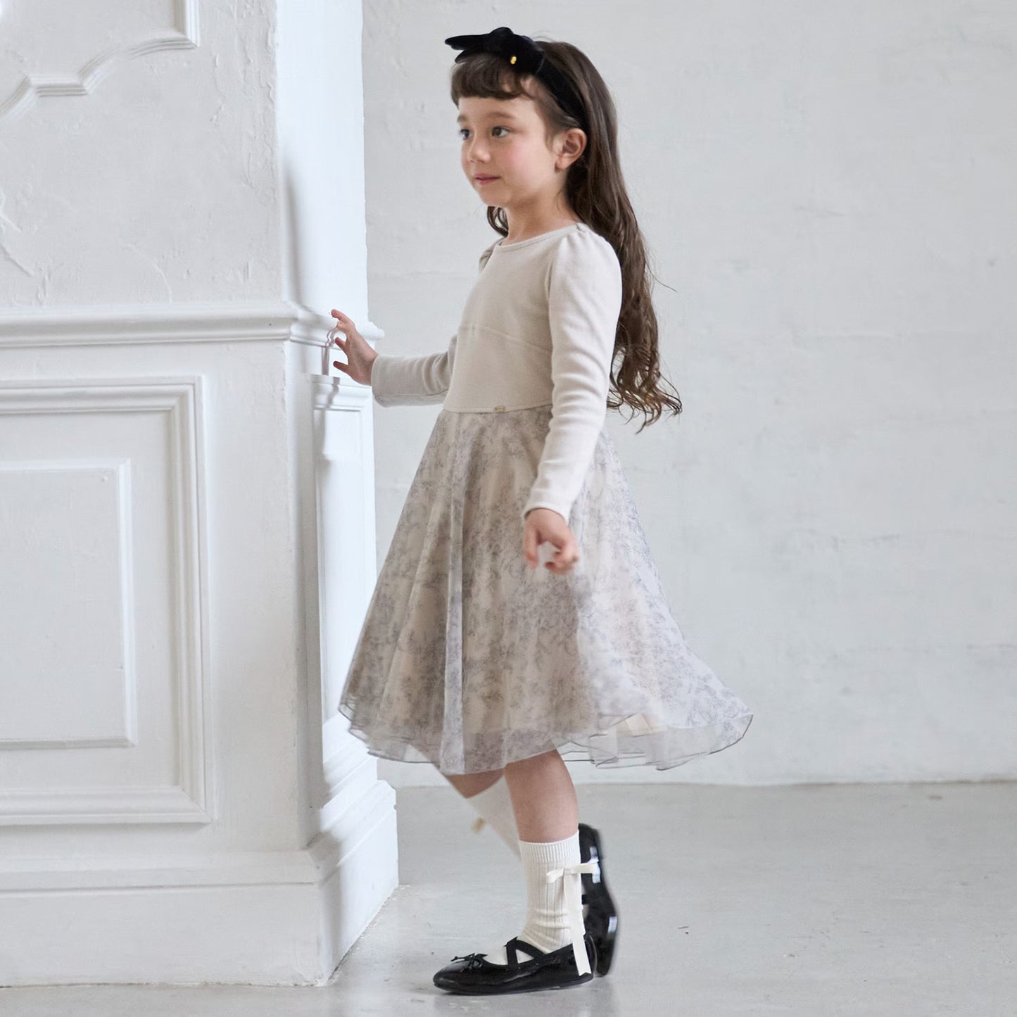 日本童裝 pe#main 薄紗連身裙 80-130cm 親子裝 女童款 秋季 DRESSES