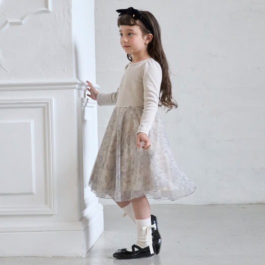 日本童裝 pe#main 薄紗連身裙 80-130cm 親子裝 女童款 秋季 DRESSES