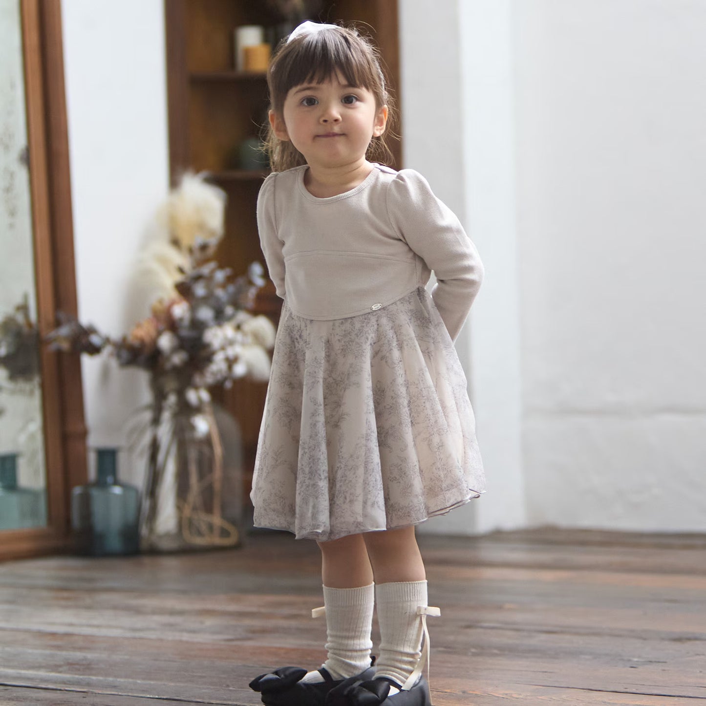 日本童裝 pe#main 薄紗連身裙 80-130cm 親子裝 女童款 秋季 DRESSES
