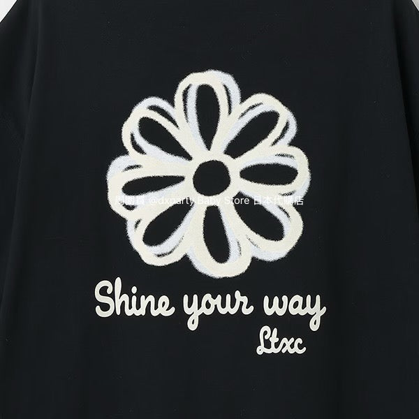 Lovetoxic Japanese children's clothing quick-drying embroidered top 140-170cm girls summer TOPS