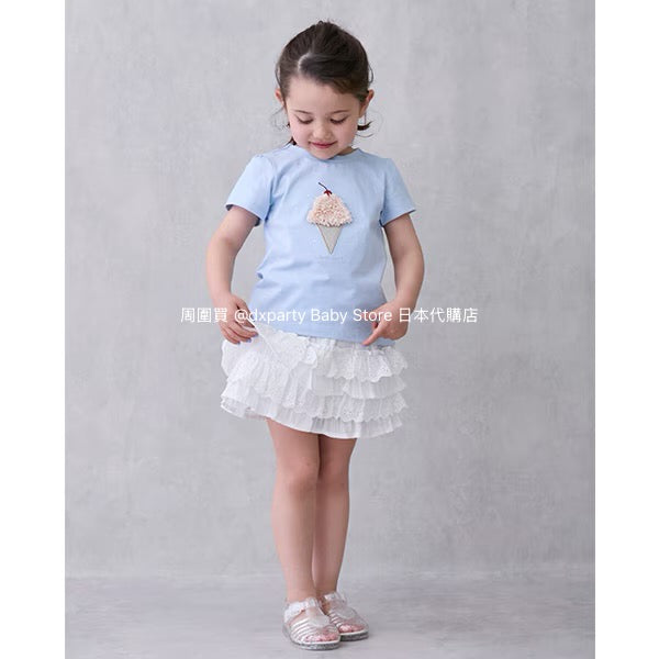 Japanese children's clothing pe#main lace ruffle skirt 80-130cm girls summer SKIRTS