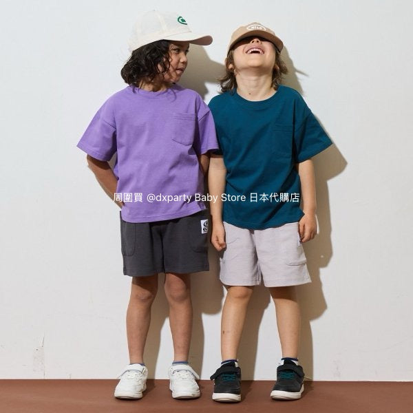 Japanese children's clothing b・R# casual double side pocket shorts 100-140cm boys/girls spring and summer PANTS