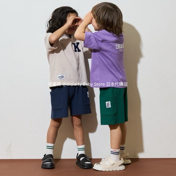 Japanese children's clothing b・R# casual double side pocket shorts 100-140cm boys/girls spring and summer PANTS