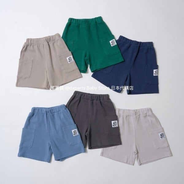Japanese children's clothing b・R# casual double side pocket shorts 100-140cm boys/girls spring and summer PANTS