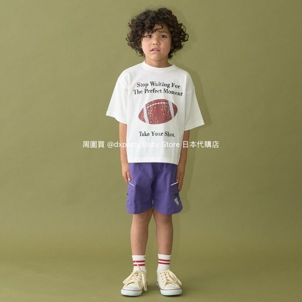 Japanese children's clothing b・R# water-absorbing quick-drying series contact cool print short-sleeved top 100-150cm boys/girls spring and summer TOPS