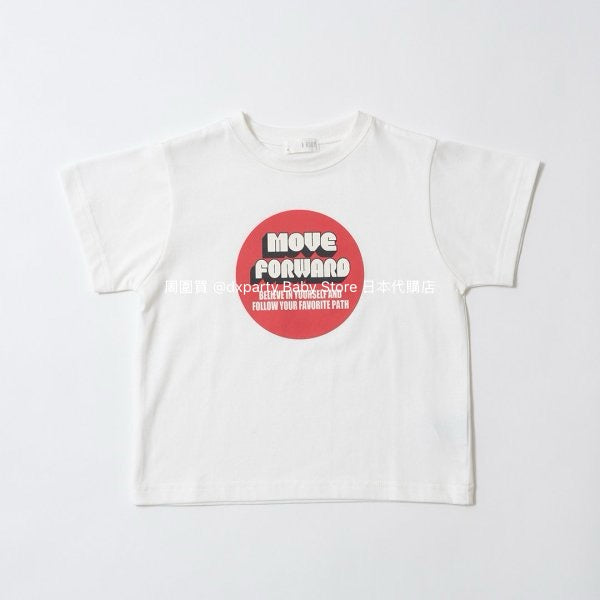 Japanese children's clothing b・R# water-absorbing quick-drying series touch cool letter print short-sleeved top 100-150cm boys/girls spring and summer TOPS