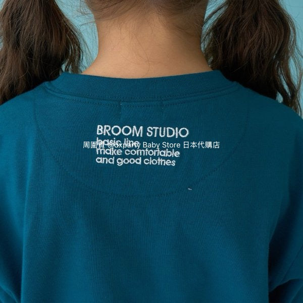 Japanese children's clothing b・R# water-absorbing quick-drying series touch cool solid color pocket short-sleeved top 100-150cm boys/girls spring and summer TOPS