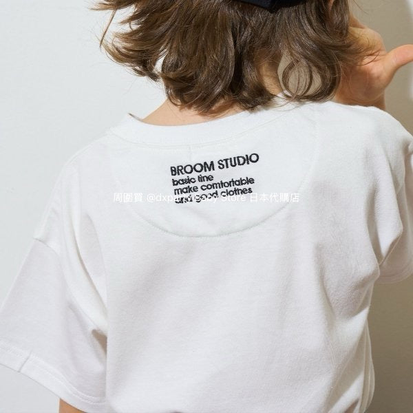 Japanese children's clothing b・R# water-absorbing quick-drying series touch cool solid color pocket short-sleeved top 100-150cm boys/girls spring and summer TOPS