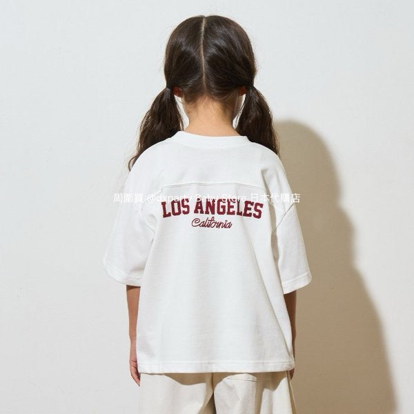 Japanese children's clothing b・R# 2Way two-piece quick-drying series cool contact letter short-sleeved top 100-150cm boys/girls spring and summer TOPS