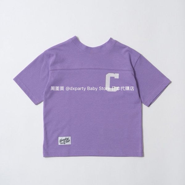 Japanese children's clothing b・R# 2Way two-piece quick-drying series cool contact letter short-sleeved top 100-150cm boys/girls spring and summer TOPS