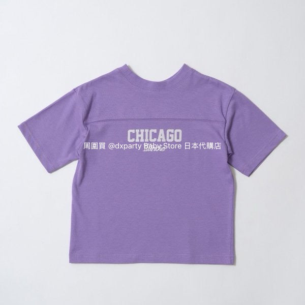 Japanese children's clothing b・R# 2Way two-piece quick-drying series cool contact letter short-sleeved top 100-150cm boys/girls spring and summer TOPS