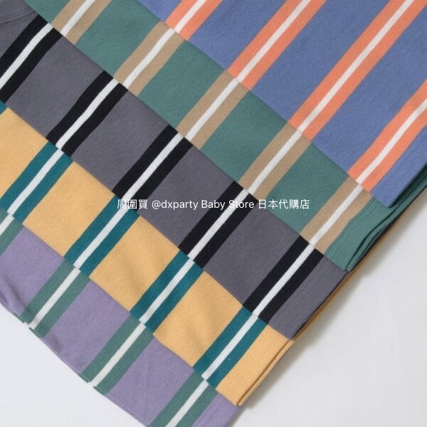 Japanese children's clothing b・R# striped short-sleeved top 100-150cm boys/girls spring and summer TOPS