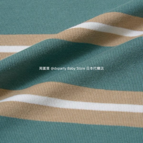 Japanese children's clothing b・R# striped short-sleeved top 100-150cm boys/girls spring and summer TOPS