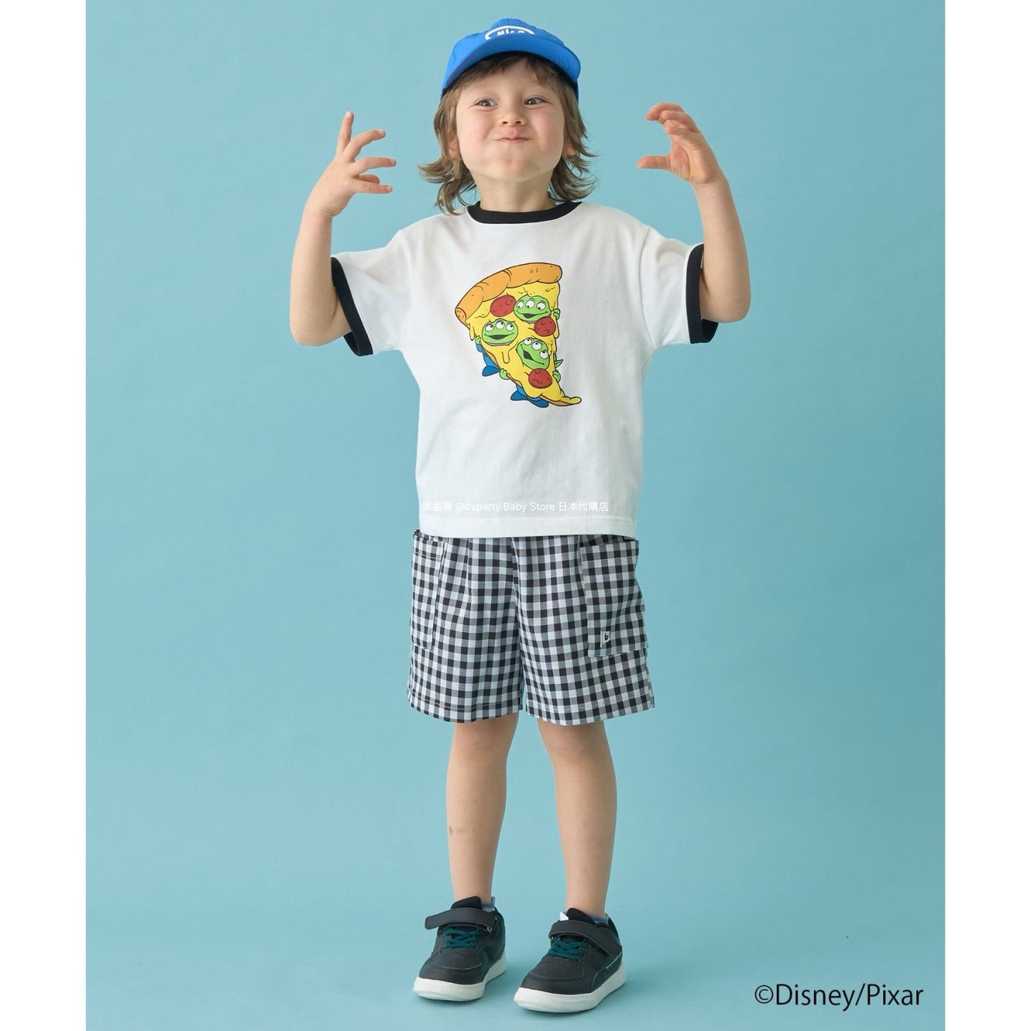 Japanese children's clothing b・R# x Disney quick-drying series cool-to-the-touch short-sleeved tops 100-140cm boys/girls spring/summer TOPS