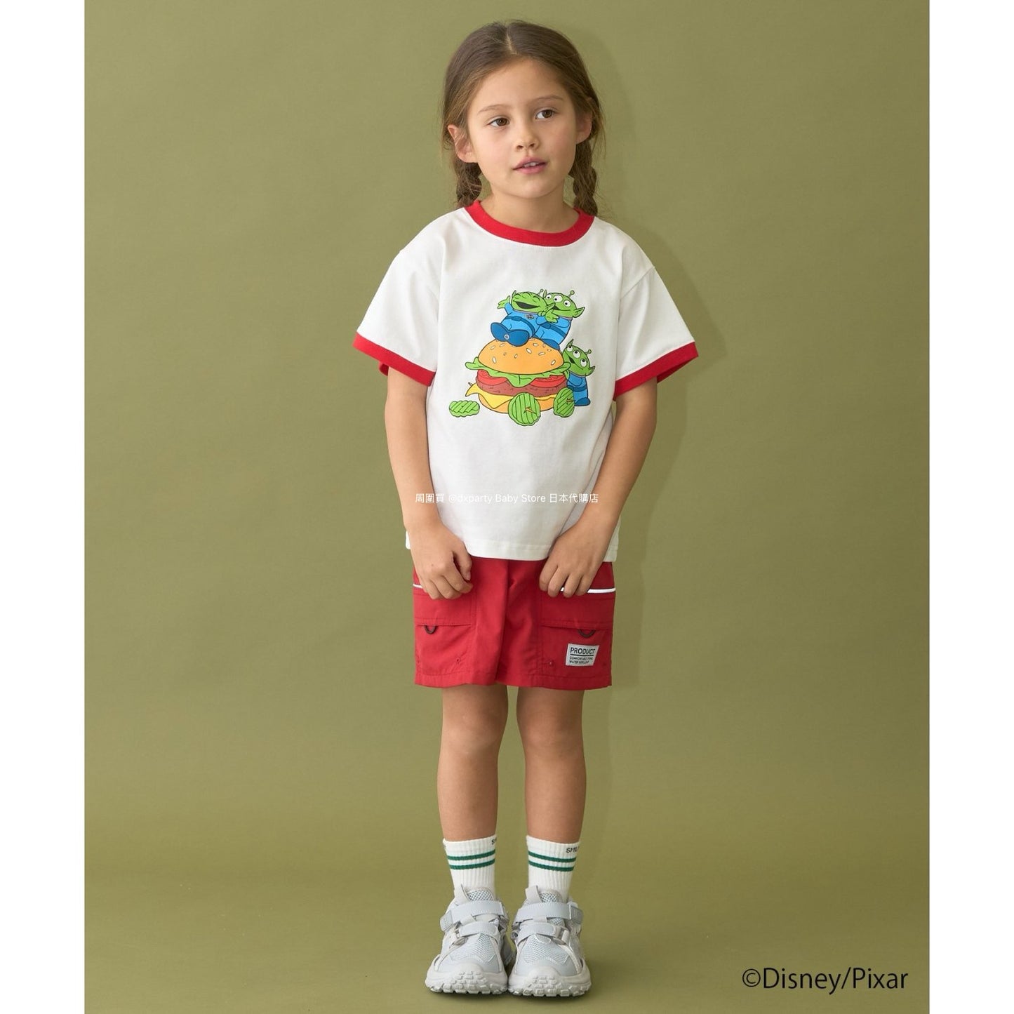 Japanese children's clothing b・R# x Disney quick-drying series cool-to-the-touch short-sleeved tops 100-140cm boys/girls spring/summer TOPS