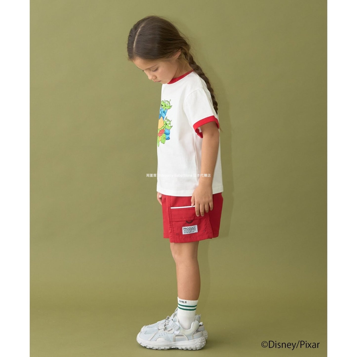 Japanese children's clothing b・R# x Disney quick-drying series cool-to-the-touch short-sleeved tops 100-140cm boys/girls spring/summer TOPS