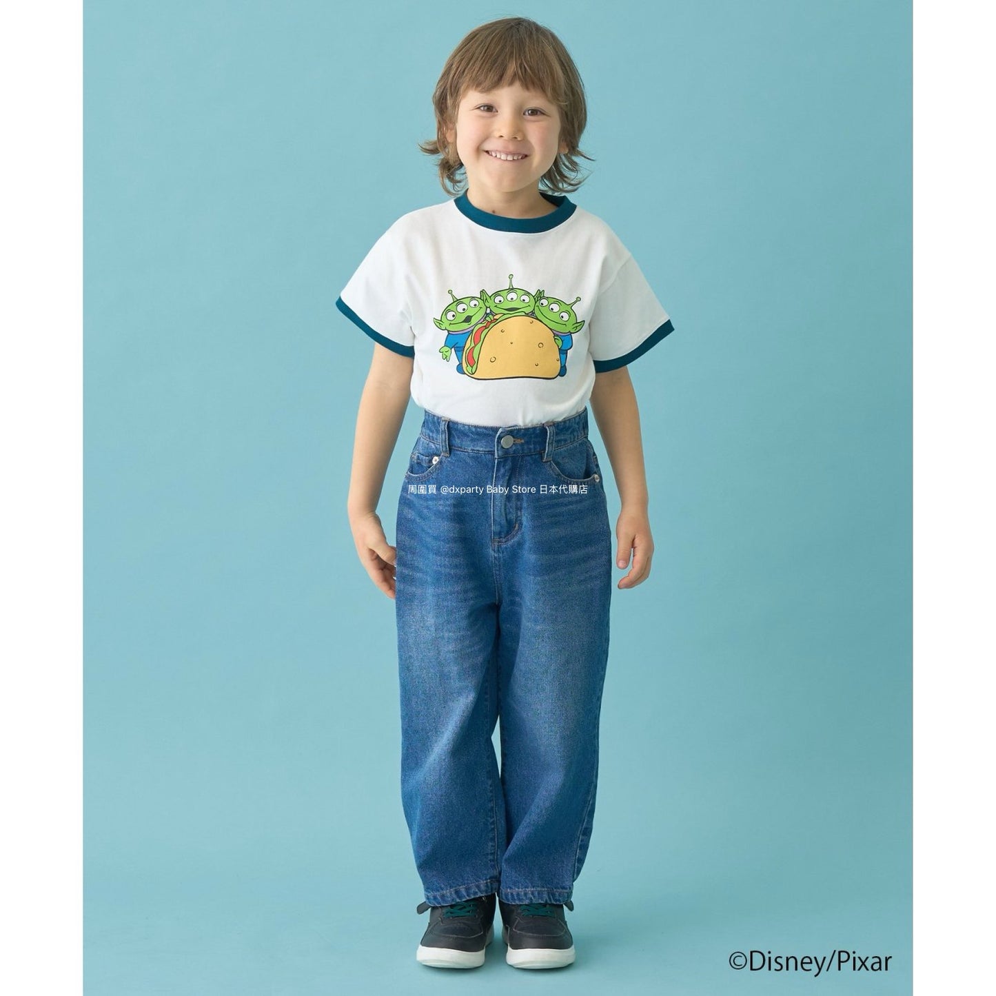 Japanese children's clothing b・R# x Disney quick-drying series cool-to-the-touch short-sleeved tops 100-140cm boys/girls spring/summer TOPS