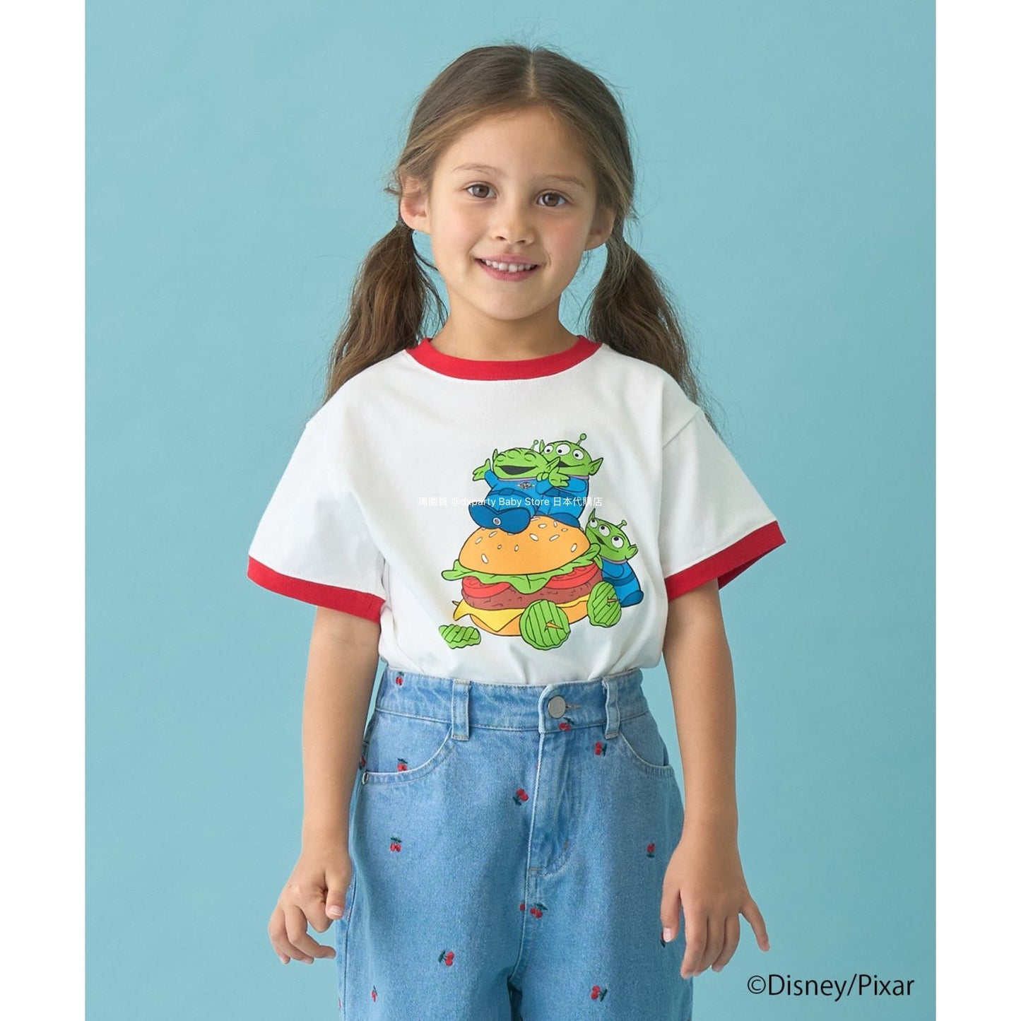 Japanese children's clothing b・R# x Disney quick-drying series cool-to-the-touch short-sleeved tops 100-140cm boys/girls spring/summer TOPS