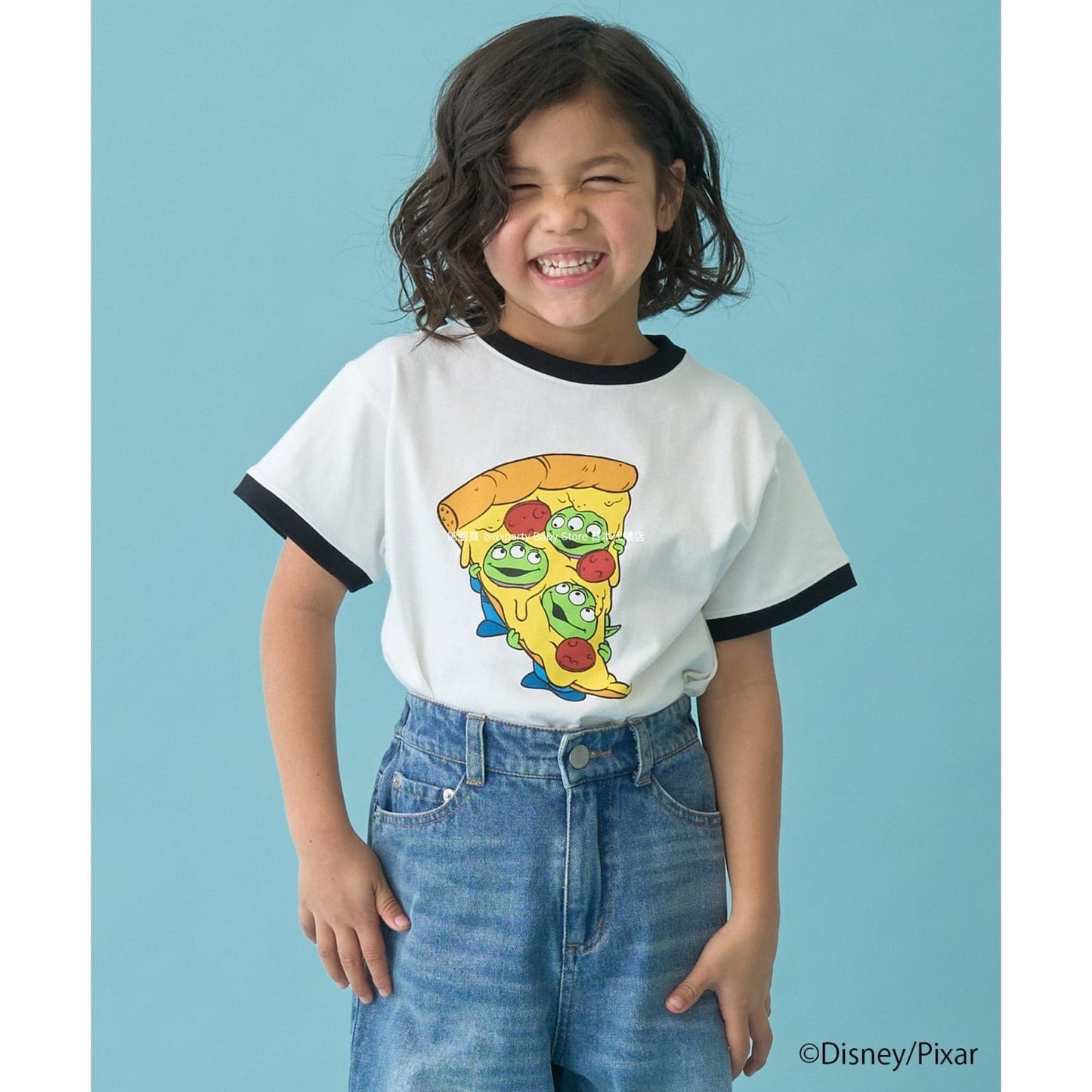 Japanese children's clothing b・R# x Disney quick-drying series cool-to-the-touch short-sleeved tops 100-140cm boys/girls spring/summer TOPS
