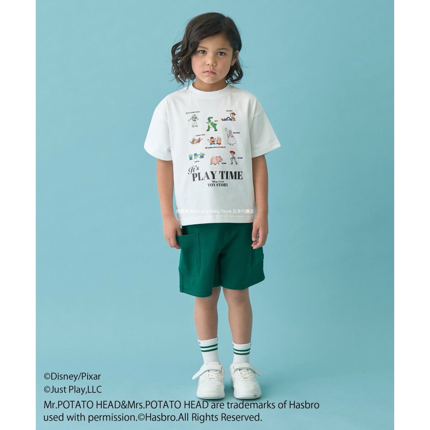 Japanese children's clothing b・R# x Disney quick-drying series cool-to-the-touch short-sleeved tops 100-140cm boys/girls spring/summer TOPS