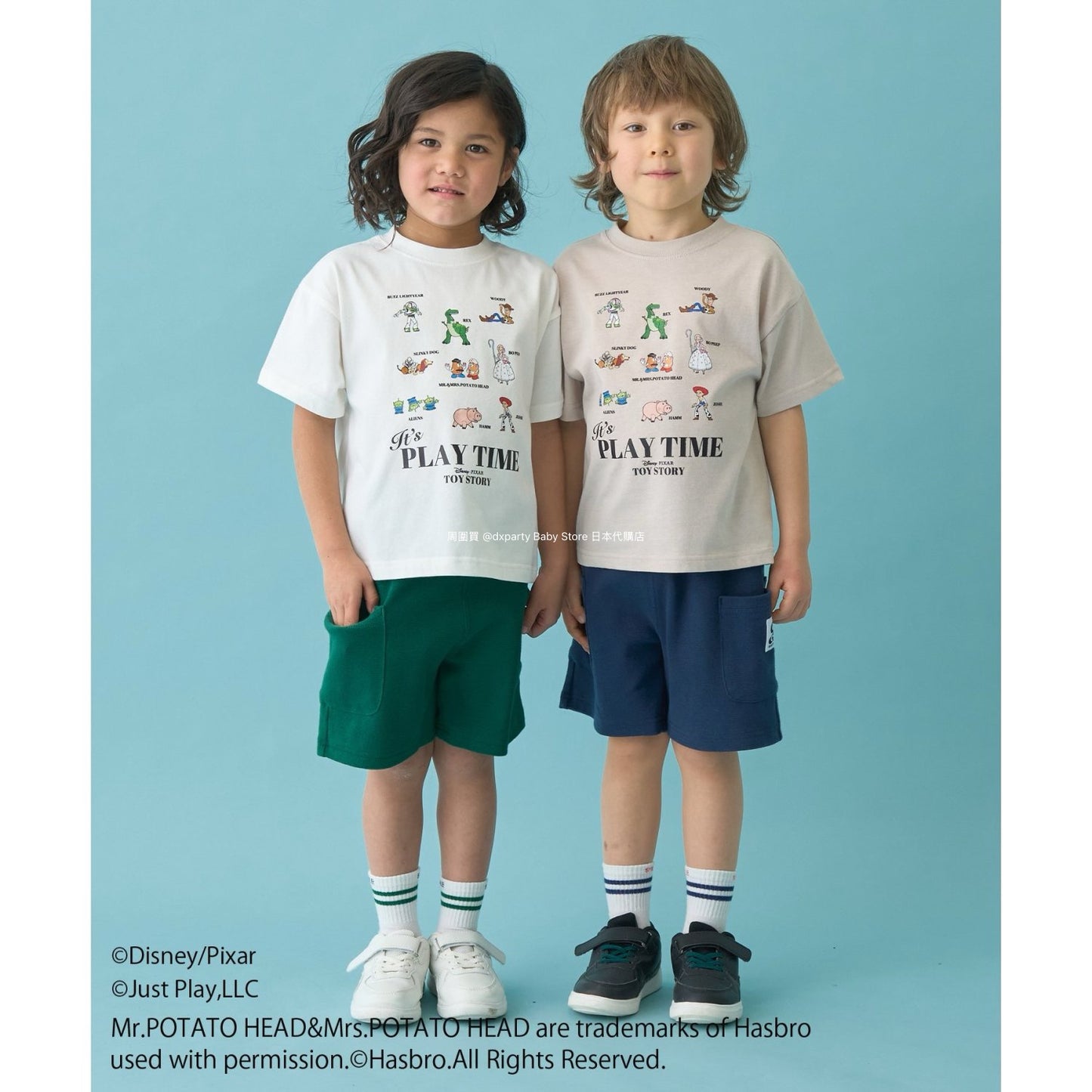 Japanese children's clothing b・R# x Disney quick-drying series cool-to-the-touch short-sleeved tops 100-140cm boys/girls spring/summer TOPS