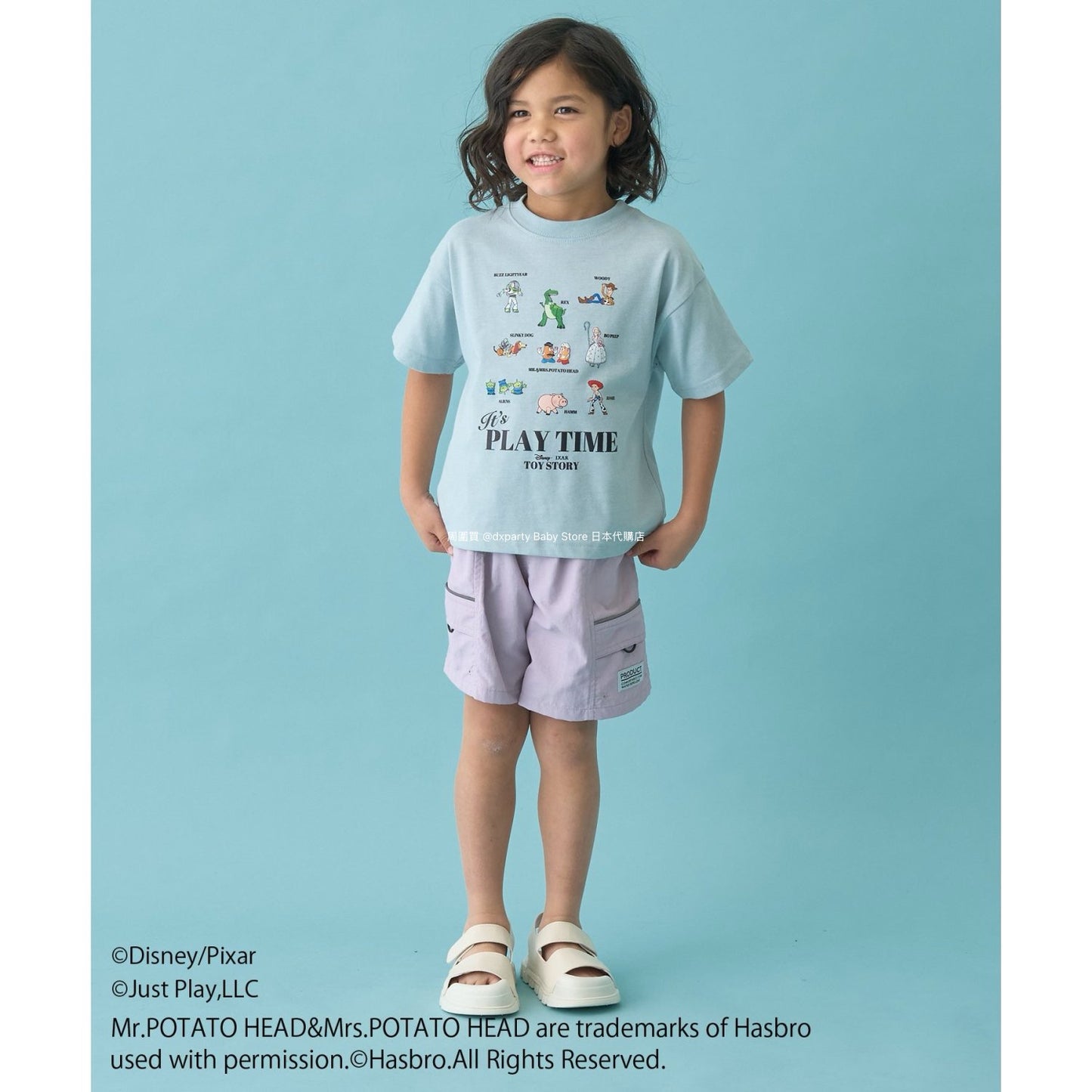 Japanese children's clothing b・R# x Disney quick-drying series cool-to-the-touch short-sleeved tops 100-140cm boys/girls spring/summer TOPS