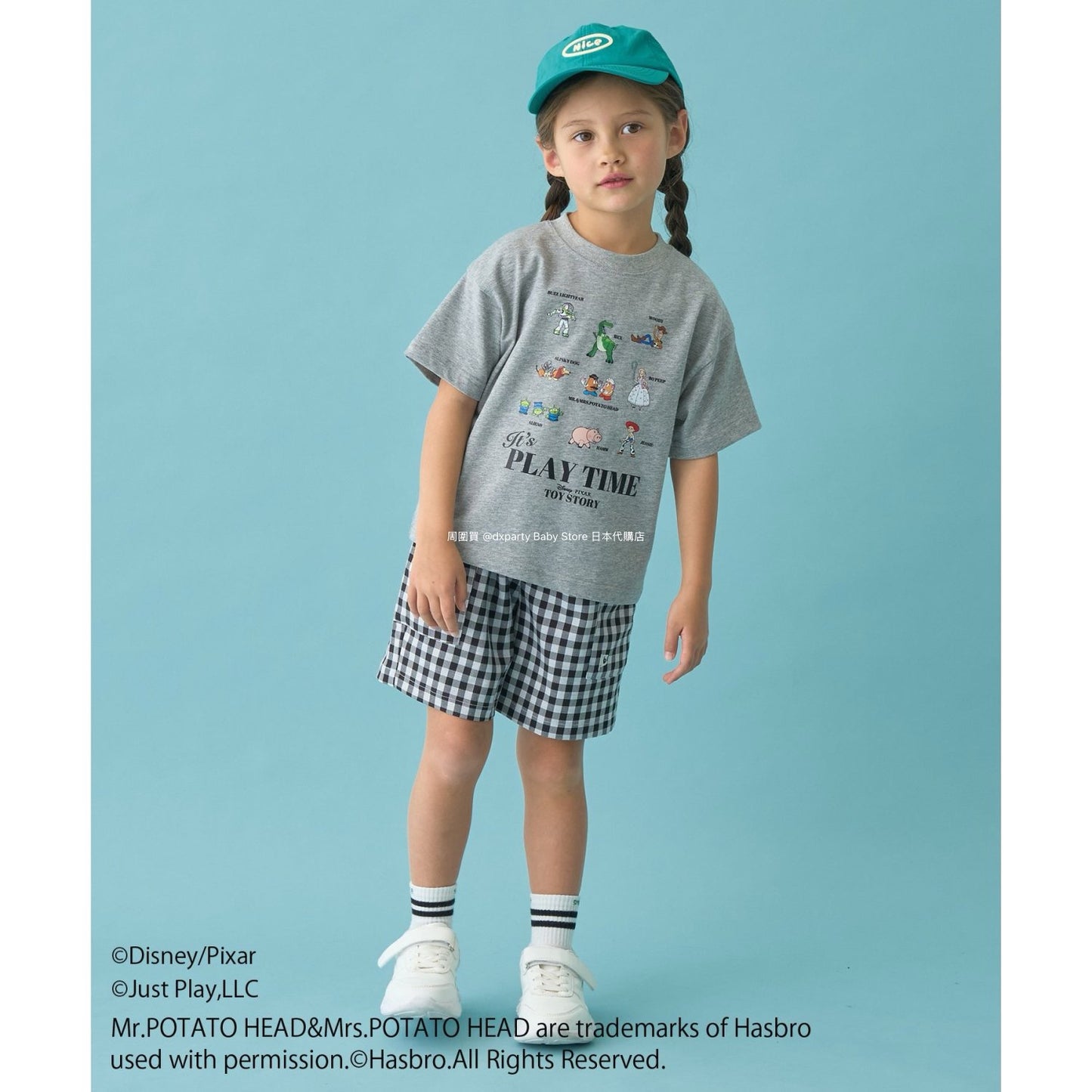 Japanese children's clothing b・R# x Disney quick-drying series cool-to-the-touch short-sleeved tops 100-140cm boys/girls spring/summer TOPS