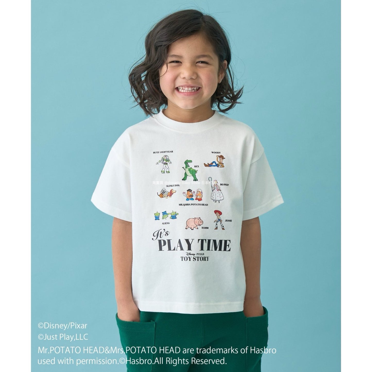Japanese children's clothing b・R# x Disney quick-drying series cool-to-the-touch short-sleeved tops 100-140cm boys/girls spring/summer TOPS