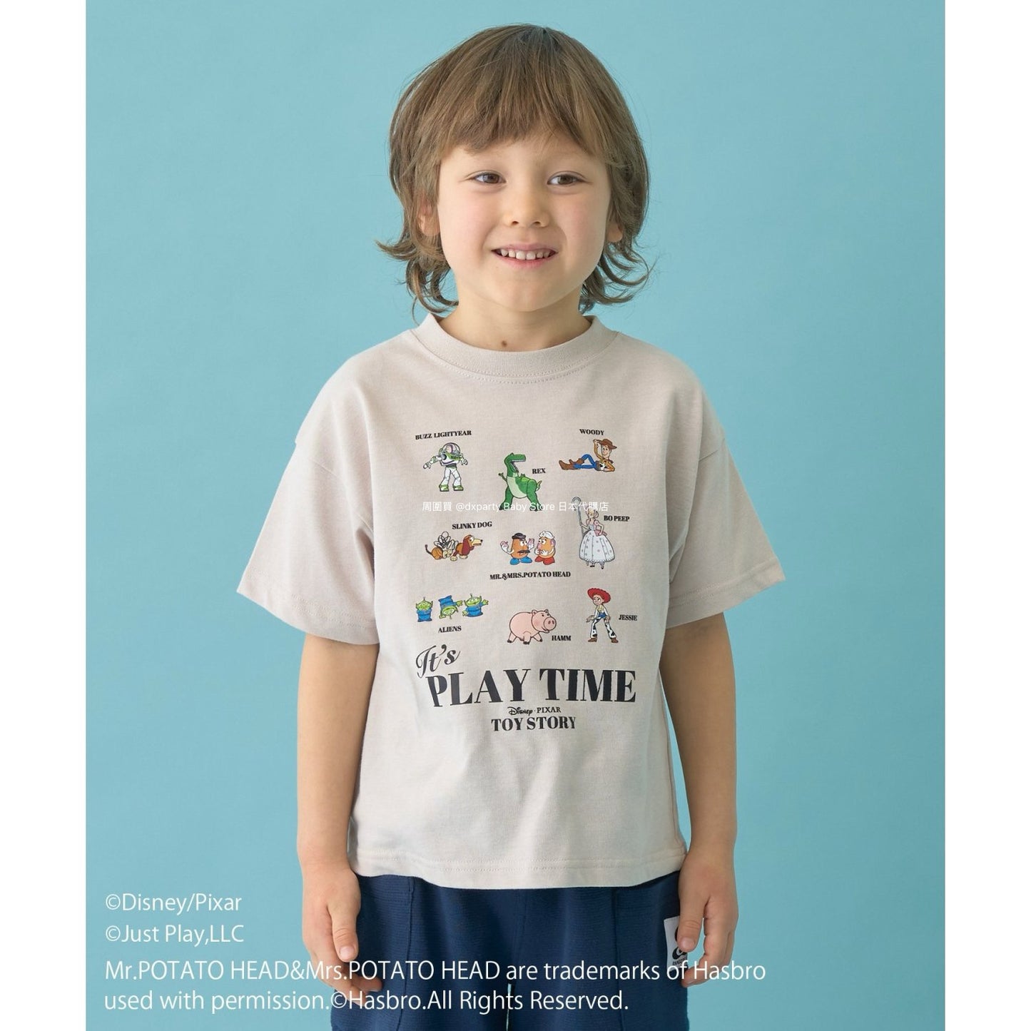 Japanese children's clothing b・R# x Disney quick-drying series cool-to-the-touch short-sleeved tops 100-140cm boys/girls spring/summer TOPS
