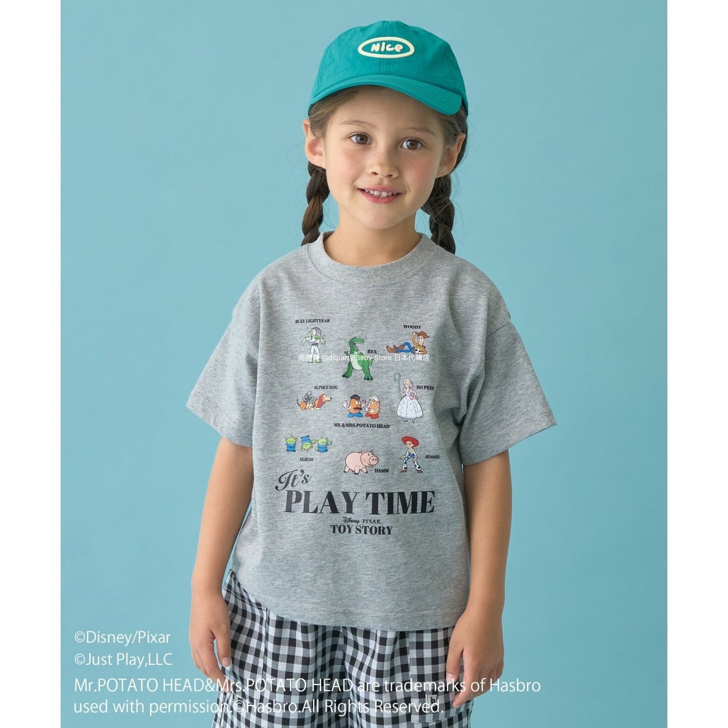 Japanese children's clothing b・R# x Disney quick-drying series cool-to-the-touch short-sleeved tops 100-140cm boys/girls spring/summer TOPS