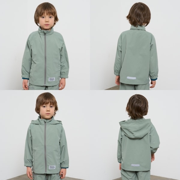 Japanese children's clothing b・R# waterproof windbreaker with storage pocket 100-140cm Boys/Girls Spring OUTERWEAR Waterproof Series