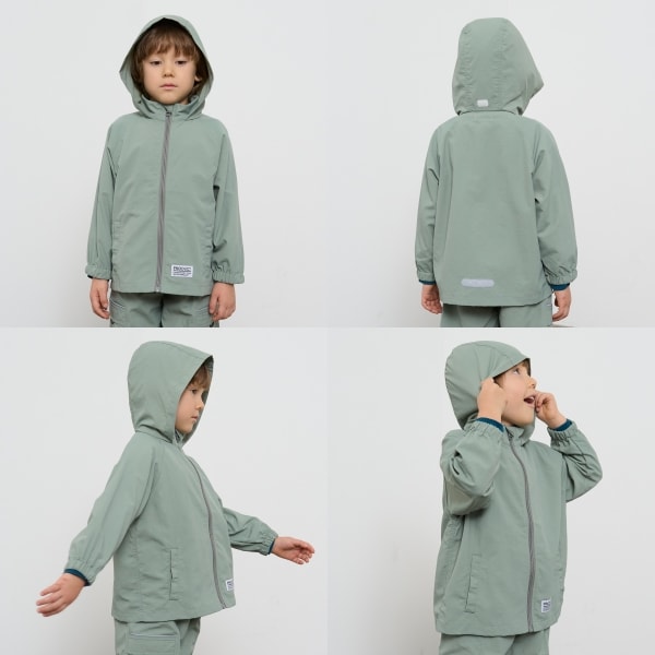 Japanese children's clothing b・R# waterproof windbreaker with storage pocket 100-140cm Boys/Girls Spring OUTERWEAR Waterproof Series