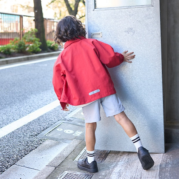 Japanese children's clothing b・R# waterproof windbreaker with storage pocket 100-140cm Boys/Girls Spring OUTERWEAR Waterproof Series