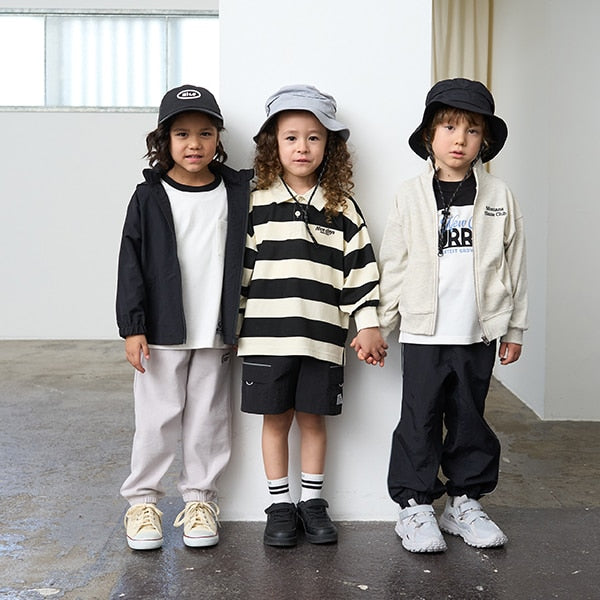 Japanese children's clothing b・R# waterproof windbreaker with storage pocket 100-140cm Boys/Girls Spring OUTERWEAR Waterproof Series
