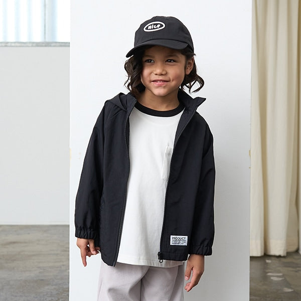 Japanese children's clothing b・R# waterproof windbreaker with storage pocket 100-140cm Boys/Girls Spring OUTERWEAR Waterproof Series