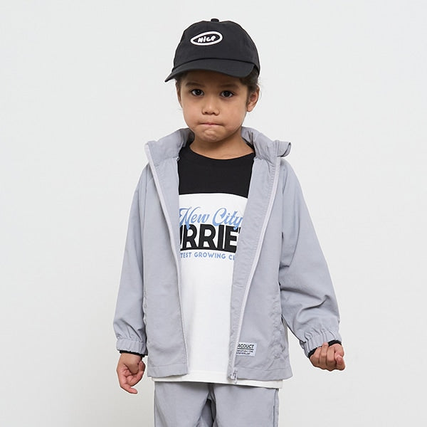 Japanese children's clothing b・R# waterproof windbreaker with storage pocket 100-140cm Boys/Girls Spring OUTERWEAR Waterproof Series