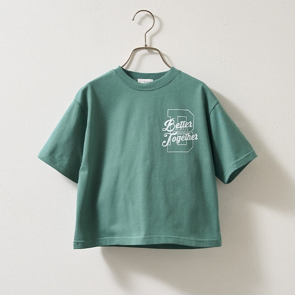 Japanese children's clothing b・R# contact cool water absorption quick dry series letter print top 100-150cm boys/girls summer TOPS